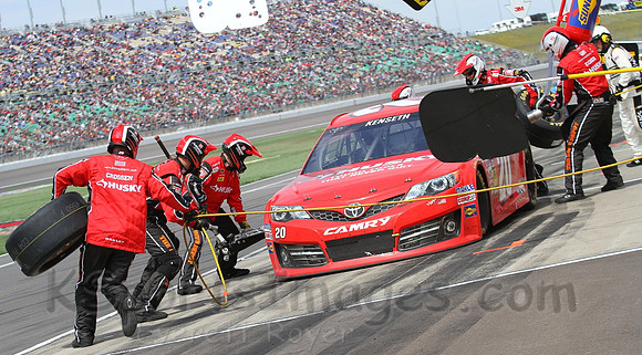 STP 400 Sprint Cup Series Race @ Kansas Speedway April 21, 2013