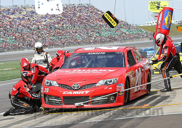 STP 400 Sprint Cup Series Race @ Kansas Speedway April 21, 2013