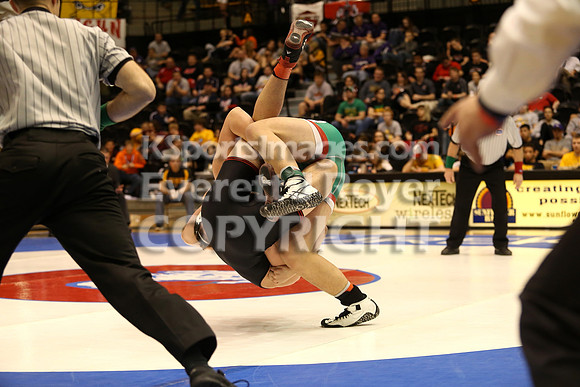 220 - Kole Davoren (Rossville) vs Dalton Kuhn (Smith Center)