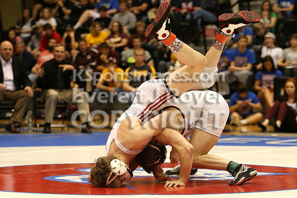 138 - Carter Wessling (Beloit) vs Tristan Porsch (Hoxie)
