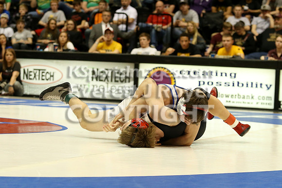 126 - Riley Tubbs (Wabaunsee) vs Bryce Gfeller (Rossville)