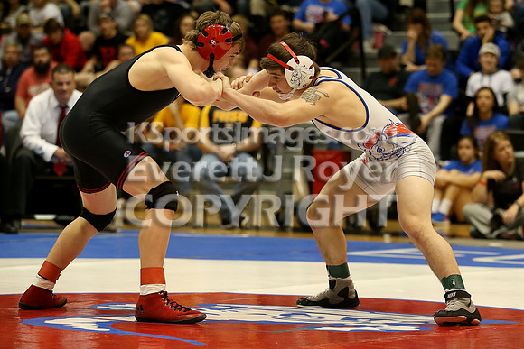 126 - Riley Tubbs (Wabaunsee) vs Bryce Gfeller (Rossville)