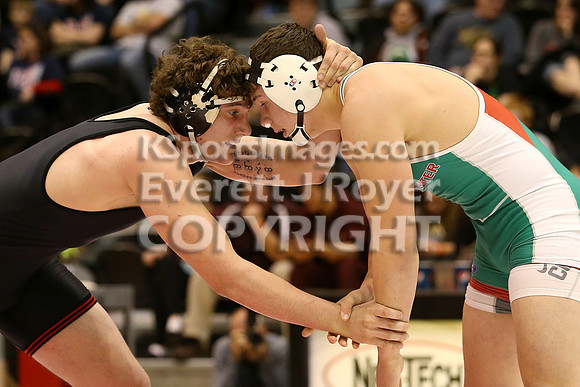 220 - Kole Davoren (Rossville) vs Dalton Kuhn (Smith Center)