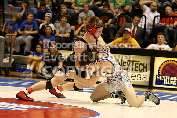 126 - Riley Tubbs (Wabaunsee) vs Bryce Gfeller (Rossville)