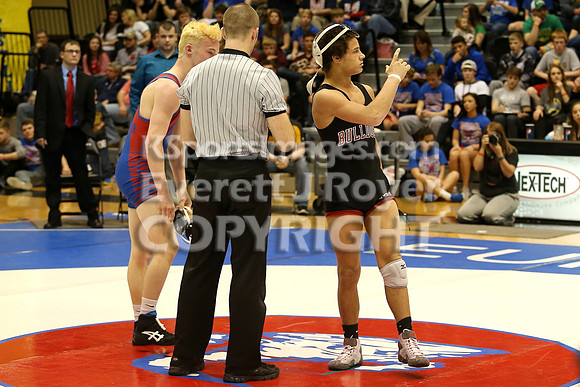 132 - Chris Deters (Marysville) vs Taylor Wilmarth (Wellsville)