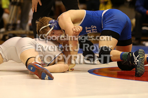 145 - Corey Tyler (St. Mary's) vs Kolby Droegemeier (Wabaunsee)