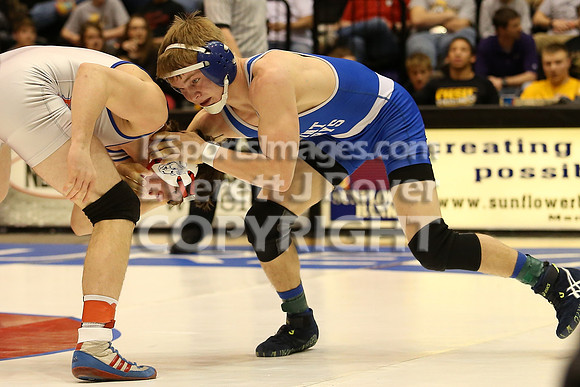 145 - Corey Tyler (St. Mary's) vs Kolby Droegemeier (Wabaunsee)