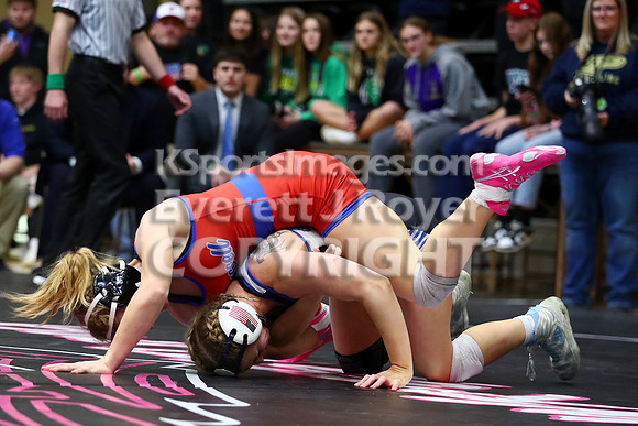 1st Place MatchAshlyn Hahn (Stockton HS) 41-0, Sr. over Averie Counts (Russell HS) 43-7, Fr. (Fall 1:35)