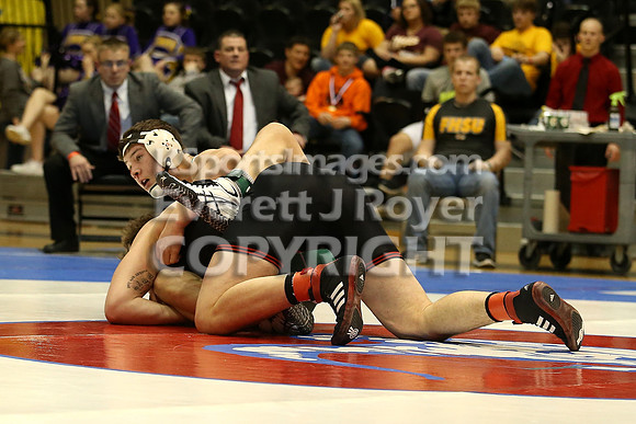 220 - Kole Davoren (Rossville) vs Dalton Kuhn (Smith Center)