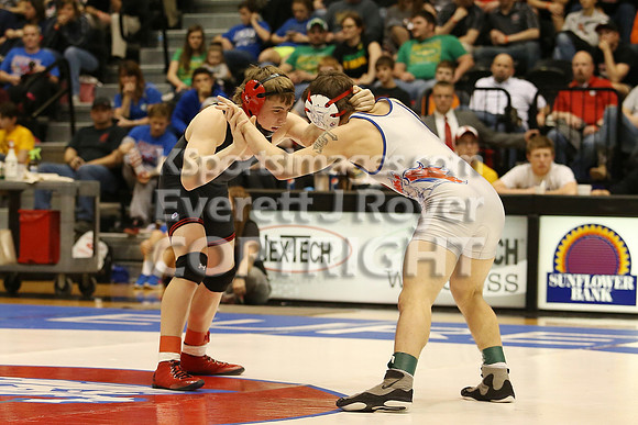 126 - Riley Tubbs (Wabaunsee) vs Bryce Gfeller (Rossville)