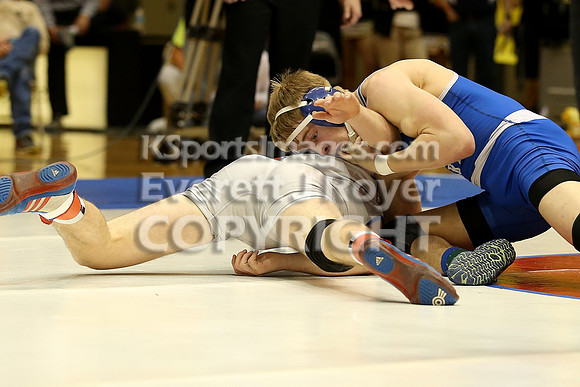 145 - Corey Tyler (St. Mary's) vs Kolby Droegemeier (Wabaunsee)