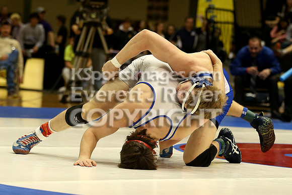 145 - Corey Tyler (St. Mary's) vs Kolby Droegemeier (Wabaunsee)