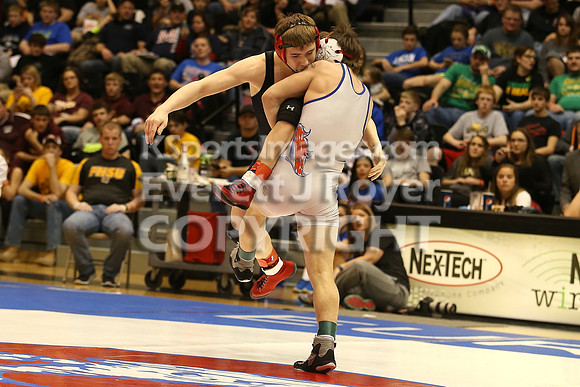 126 - Riley Tubbs (Wabaunsee) vs Bryce Gfeller (Rossville)