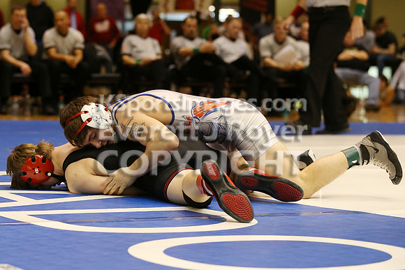 126 - Riley Tubbs (Wabaunsee) vs Bryce Gfeller (Rossville)