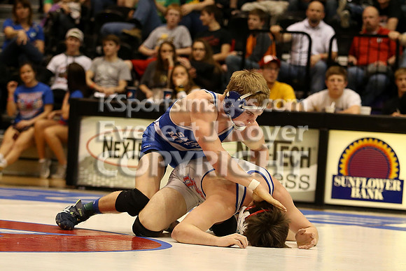 145 - Corey Tyler (St. Mary's) vs Kolby Droegemeier (Wabaunsee)