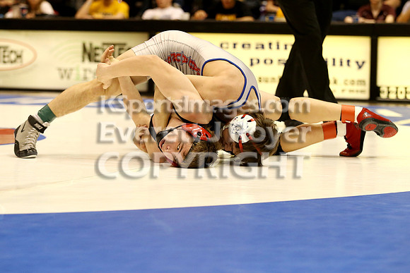 126 - Riley Tubbs (Wabaunsee) vs Bryce Gfeller (Rossville)