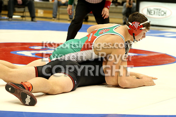 220 - Kole Davoren (Rossville) vs Dalton Kuhn (Smith Center)
