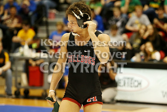 132 - Chris Deters (Marysville) vs Taylor Wilmarth (Wellsville)