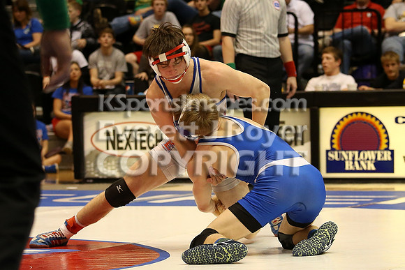 145 - Corey Tyler (St. Mary's) vs Kolby Droegemeier (Wabaunsee)