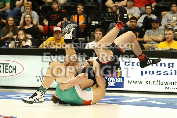 220 - Kole Davoren (Rossville) vs Dalton Kuhn (Smith Center)