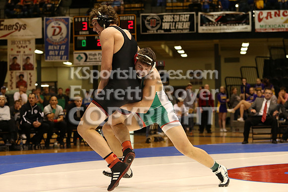 220 - Kole Davoren (Rossville) vs Dalton Kuhn (Smith Center)