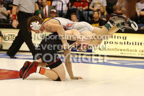 126 - Riley Tubbs (Wabaunsee) vs Bryce Gfeller (Rossville)