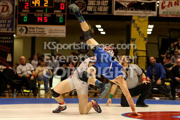 145 - Corey Tyler (St. Mary's) vs Kolby Droegemeier (Wabaunsee)