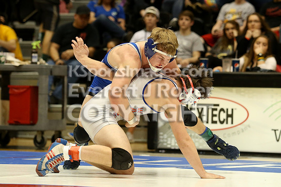 145 - Corey Tyler (St. Mary's) vs Kolby Droegemeier (Wabaunsee)