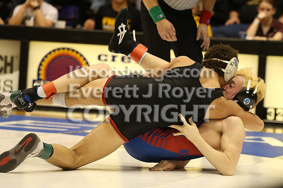 132 - Chris Deters (Marysville) vs Taylor Wilmarth (Wellsville)