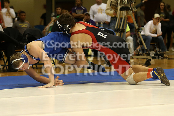 182 - Isaac Luellen (Rossville) vs Cody Clarke (Lyons)