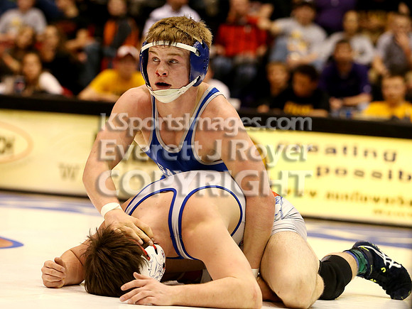 145 - Corey Tyler (St. Mary's) vs Kolby Droegemeier (Wabaunsee)