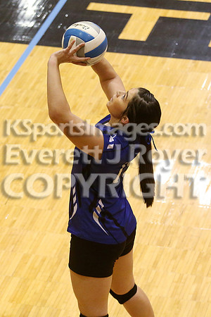 Otis-Bison defeated Beloit St. John's-Tipton in a semifinal game at the KSHSAA Class 1AD2 Volleyball State Championship on Saturday, October 28, 2017.  (Photo: Everett Royer, www.ksportsimages.com)