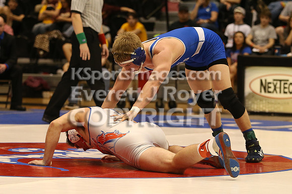145 - Corey Tyler (St. Mary's) vs Kolby Droegemeier (Wabaunsee)