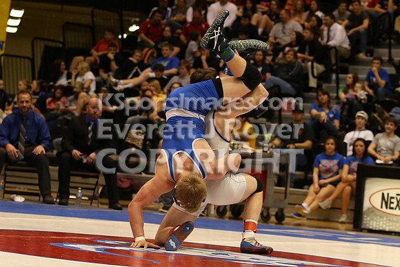 145 - Corey Tyler (St. Mary's) vs Kolby Droegemeier (Wabaunsee)