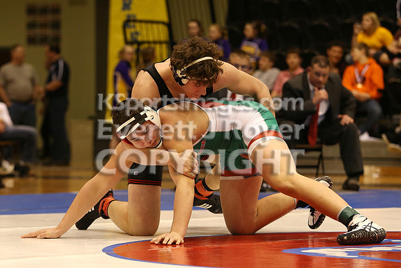 220 - Kole Davoren (Rossville) vs Dalton Kuhn (Smith Center)