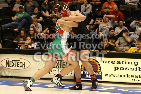 220 - Kole Davoren (Rossville) vs Dalton Kuhn (Smith Center)