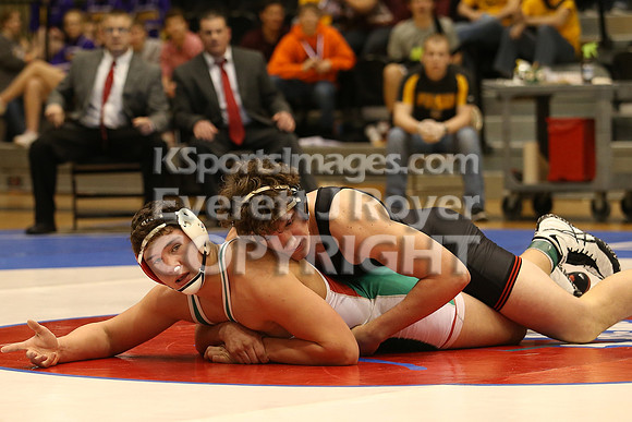 220 - Kole Davoren (Rossville) vs Dalton Kuhn (Smith Center)