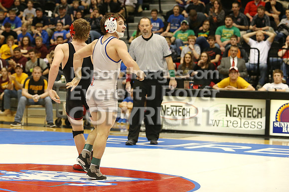 126 - Riley Tubbs (Wabaunsee) vs Bryce Gfeller (Rossville)
