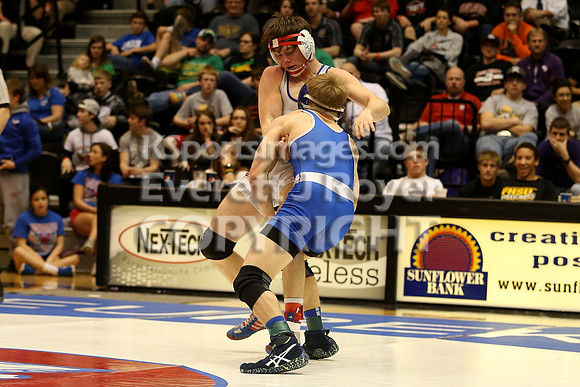 145 - Corey Tyler (St. Mary's) vs Kolby Droegemeier (Wabaunsee)