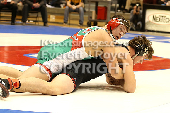 220 - Kole Davoren (Rossville) vs Dalton Kuhn (Smith Center)