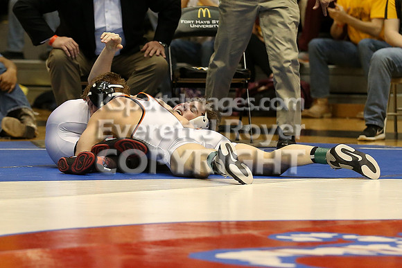 138 - Carter Wessling (Beloit) vs Tristan Porsch (Hoxie)