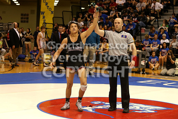 132 - Chris Deters (Marysville) vs Taylor Wilmarth (Wellsville)
