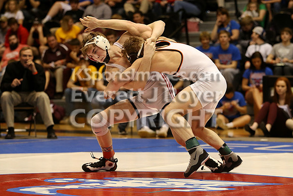 138 - Carter Wessling (Beloit) vs Tristan Porsch (Hoxie)