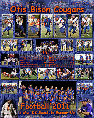 Otis Bison Cougars 8 Man D2 State Runner-Up Football
