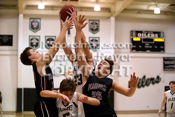 Plainville boys at Central Plains on Tuesday , February 7, 2017.