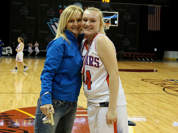 Otis-Bison girls defeated Golden Plains 2017 in the Third Place game, KSHSAA 1AD2 State Championship at United Wireless Arena in Dodge City on Saturday, March 11, 2017. (Photo: Everett Royer, www.kspo