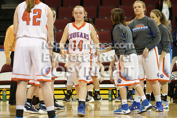 Otis-Bison girls defeated Golden Plains 2017 in the Third Place game, KSHSAA 1AD2 State Championship at United Wireless Arena in Dodge City on Saturday, March 11, 2017. (Photo: Everett Royer, www.kspo