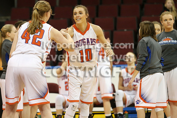Otis-Bison girls defeated Golden Plains 2017 in the Third Place game, KSHSAA 1AD2 State Championship at United Wireless Arena in Dodge City on Saturday, March 11, 2017. (Photo: Everett Royer, www.kspo