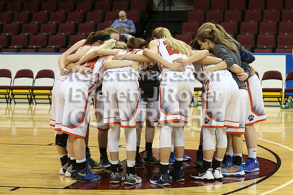 Otis-Bison girls defeated Golden Plains 2017 in the Third Place game, KSHSAA 1AD2 State Championship at United Wireless Arena in Dodge City on Saturday, March 11, 2017. (Photo: Everett Royer, www.kspo