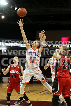 Otis-Bison girls defeated Golden Plains 2017 in the Third Place game, KSHSAA 1AD2 State Championship at United Wireless Arena in Dodge City on Saturday, March 11, 2017. (Photo: Everett Royer, www.kspo